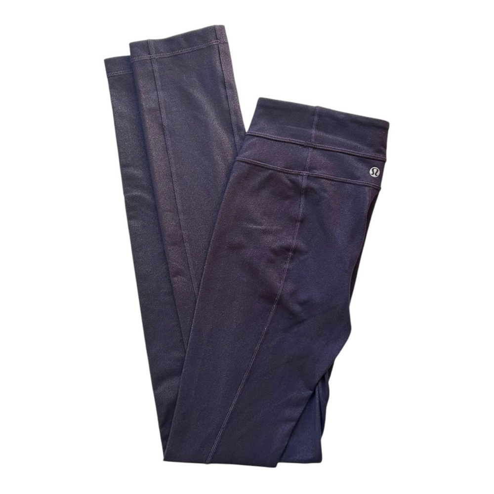 Lululemon Athletica Navy Skinny Groove Pants Dark Wash Leggings